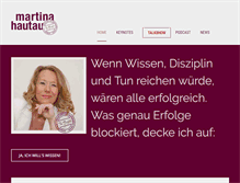 Tablet Screenshot of martinahautau.de